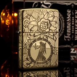 Zippo Chính Hãng Đồng Khắc Cung Hoàng Đạo Xử Nữ - Mã SP: ZPC1342