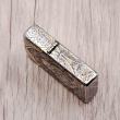 Zippo Chính Hãng Đồng Khắc Đức Phật Ngồi Trên Đài Sen Hoa Văn Tinh Tế Bản Chorme