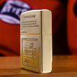 Zippo Chính Hãng Đồng Khối Khắc Logo Cô Gái Zippo