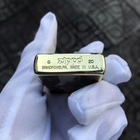 Zippo Chính Hãng Đồng Khối Khắc Logo Harley Davidson - Mẫu 1