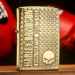 Zippo Chính Hãng Đồng Khối Khắc Logo Harley Davidson - Mẫu 4