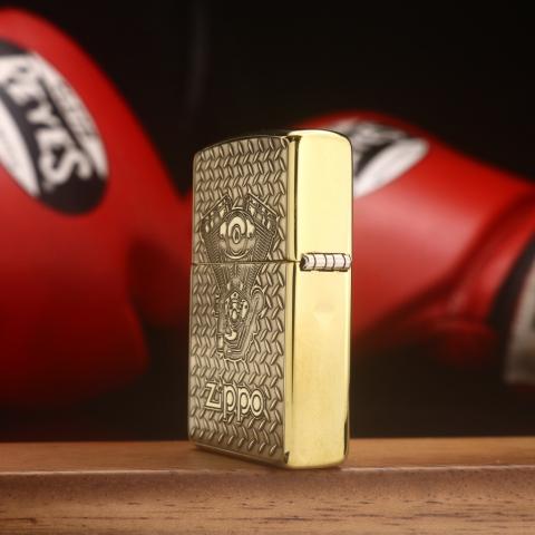 Zippo Chính Hãng Đồng Khối Khắc Logo Harley Davidson - Mẫu 4