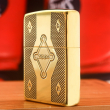 Zippo Chính Hãng Đồng Khối Khắc Logo Ngọn lửa zippo - Mẫu 2