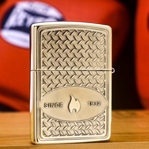 Zippo Chính Hãng Đồng Khối Khắc Logo Zippo Nổi