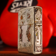 Zippo chính hãng đồng mạ chrome phổ màu khắc cô gái sexy quyến rũ