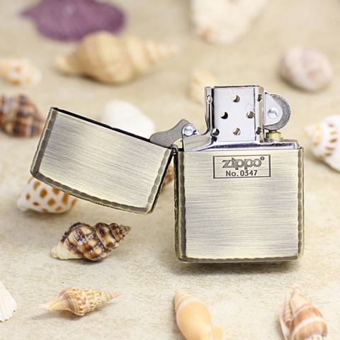 Zippo Chính Hãng Đồng Xanh Khắc Rồng Quanh Viền Vỏ Dày Armor Giới Hạn