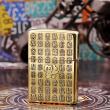 Zippo Chính Hãng Khắc Tranh Bách Phúc Đồng Nguyên Khối