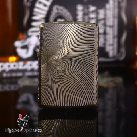 Zippo chính hãng khắc không gian 3 chiều Mạ Vàng bản Amor Ver 3