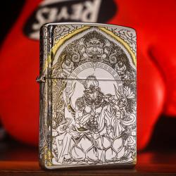 Zippo Chính Hãng Khắc Tề Thiên Đại Thánh Phiên Bản Mạ Chrome - Mã SP:  ZPC1193-250