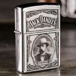 Zippo chính hãng logo hãng rượu JACK DANIELS - Mã SP: ZPC1924