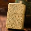 Zippo Chính Hãng Mạ Đồng Chạm Khắc Quạt