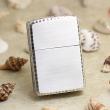 Zippo Chính Hãng Màu Bạc  Khắc Chữ Thập Quanh Viền Vỏ Dày Armor Giới Hạn