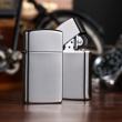 Bật Lửa Zippo Bản Nhỏ Sơn Màu Đen Xám Khói- SKU 20492 – Zippo Slim® Black Ice®
