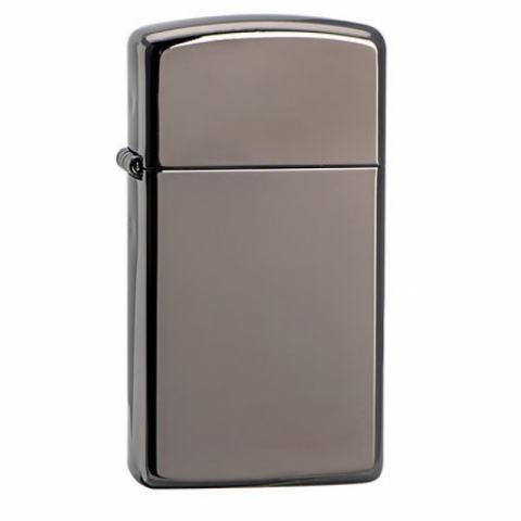Bật Lửa Zippo Bản Nhỏ Sơn Màu Đen Xám Khói- SKU 20492 – Zippo Slim® Black Ice®
