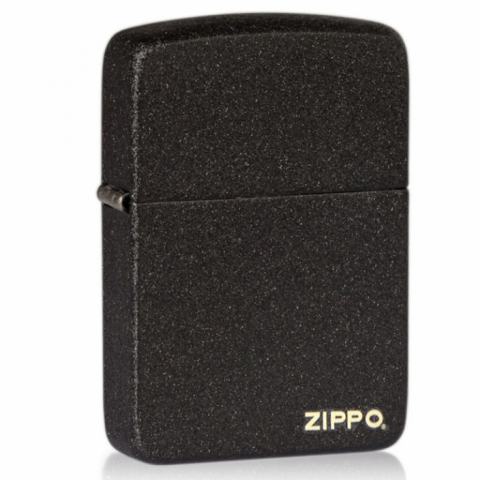 Bật Lửa Zippo 1941 Sơn Tĩnh Điện Đen Nhám - Logo Zippo SKU 28582 - Zippo Replica 1941 Black Crackle LOGO