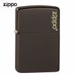 Bật Lửa Zippo Sơn Màu Nâu Hạt Dẻ - Logo Zippo SKU 49180ZL – Zippo Brown Zippo Logo