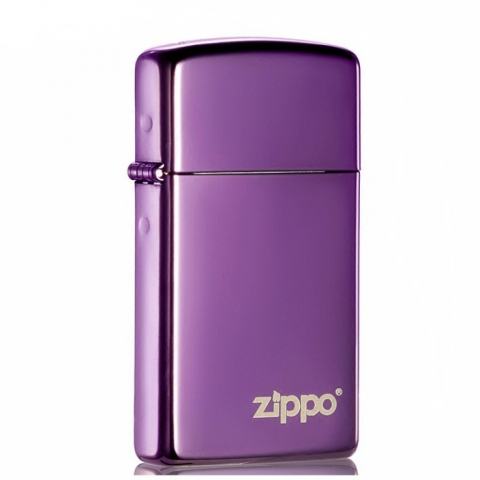Bật Lửa Zippo Bản Nhỏ Sơn Màu Tím - Logo Zippo 28124ZL – Zippo Slim® High Polish Purple Zippo Logo