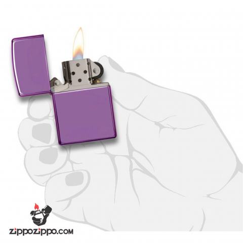 Bật Lửa Zippo Phủ Bóng Màu Tím - SKU 24747 – Zippo High Polish Purple