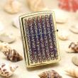 Zippo Chính Hãng Màu Vàng Đốt Khắc Nổi Tâm Kinh