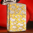 Zippo Chính Hãng Phiên Bản Đồng Mạ Chrome Armor Khắc Rồng Bay Trên Mây
