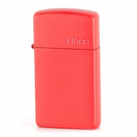 Bật Lửa Zippo Bản Nhỏ Sơn Màu Đỏ - Logo Zippo SKU 1633ZL – Zippo Slim® Red Matte