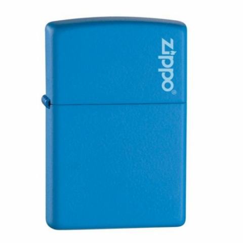 Bật Lửa Zippo Sơn Màu Xanh Việt Quất - Logo Zippo SKU 21124ZL – Zippo Blueberry Matte with Logo