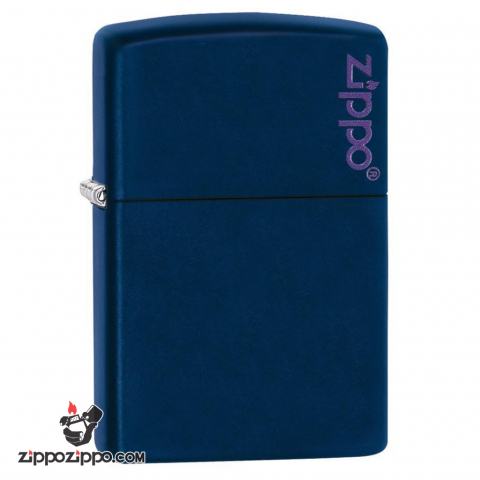 Bật Lửa Zippo Sơn Màu Xanh Hải Quân - Logo Zippo SKU 239ZL – Zippo Navy Matte With Logo