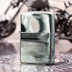 Zippo Chính Hãng Xanh Ngọc Bích Khắc Tuyên Ngôn Thế Chiến 2 - Mã SP: ZPC2992