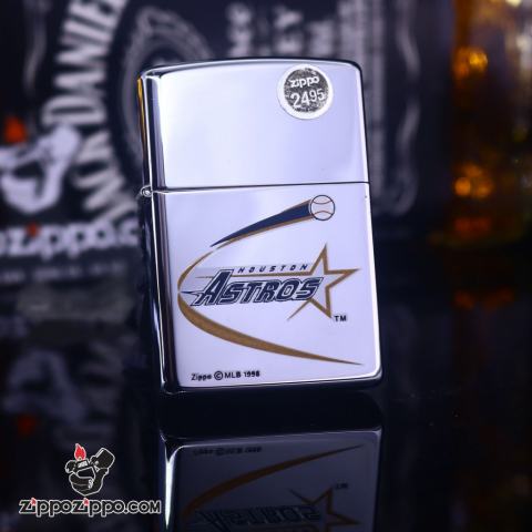 Zippo Cổ bạc bóng biểu tượng Astros 1999