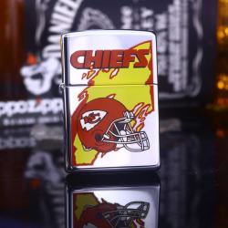 Zippo Cổ bạc hình bóng bầu dục CHIEFS sản xuất 1998 - Mã SP: ZPC2822-1