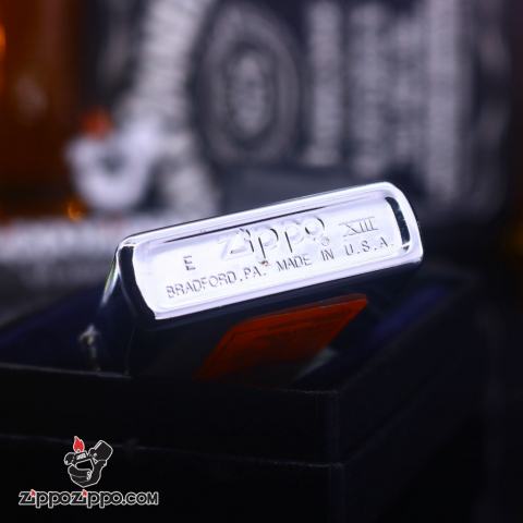 Zippo Cổ bạc hình bóng bầu dục xanh sản xuất 1997