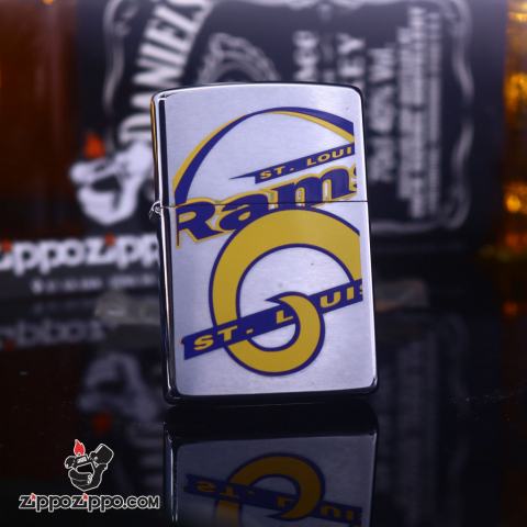 Zippo Cổ bạc xước biểu tượng ST.LOUIS sản xuất 1998