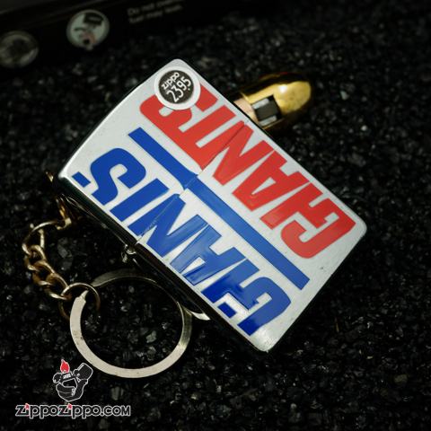 ZIPPO CỔ BẢN CHROME IN GANTS SX NĂM 2000