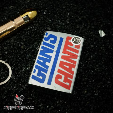ZIPPO CỔ BẢN CHROME IN GANTS SX NĂM 2000