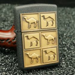 zippo cổ mầu đen camel sơn - Mã SP: ZPC2140
