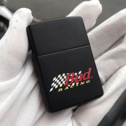 Zippo Cổ Đen sơn hãng bia Bud Racing sản xuất 1997 - Mã SP: ZPC2290-8