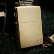Zippo Cổ Đồng Nguyên Khối Mạ Vàng Hồng Khắc Hình Lá Phong Sản Xuất Năm 2000