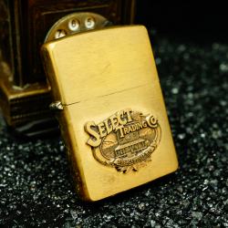 Zippo cổ đồng xước hình nổi Select Trading sản xuất năm X-1994