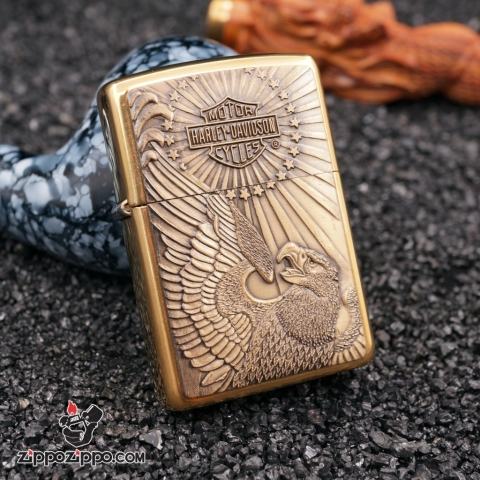 zippo cổ harley davidsion đại bàng nổi XII (1996)