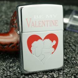 zippo cổ la mã valentine mầu bạc sản xuất năm 1996 - Mã SP: ZPC2153