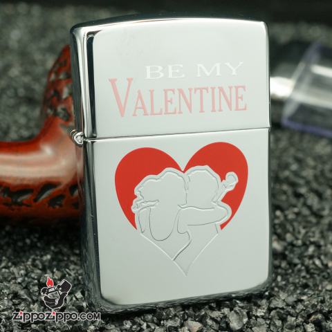 zippo cổ la mã valentine mầu bạc sản xuất năm 1996
