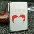zippo cổ la mã valentine mầu bạc sản xuất năm 1996