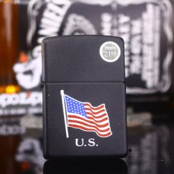Zippo Cổ màu đen in cờ Mỹ năm 1998 - Mã SP: ZPC2821-1