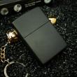 Zippo Cổ Sơn Đen In Logo Camel Sản Xuất Năm 2000