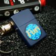 Zippo Cổ Sơn Xanh Navy In Logo FUN Năm 2000