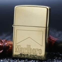 zippo cổ vàng mạ marlboro - Mã SP: ZPC1809