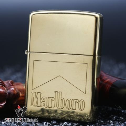 zippo cổ vàng mạ marlboro