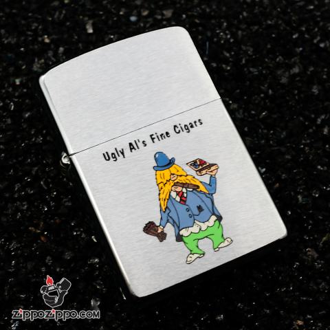 Zippo đời la mã sản xuất 1996 Ugly Al's Fine Cigars