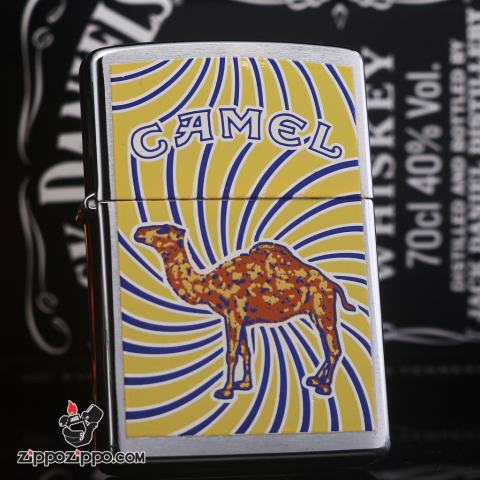 Zippo đời la mã sản xuất 1998 Camel