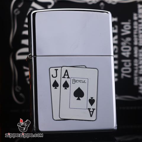 Zippo đời la mã sản xuất 1999 hình quân bài